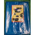 Good quality small piece 4x5m 50g blue white PE tarpaulin